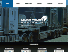 Tablet Screenshot of miningcamps.com.au